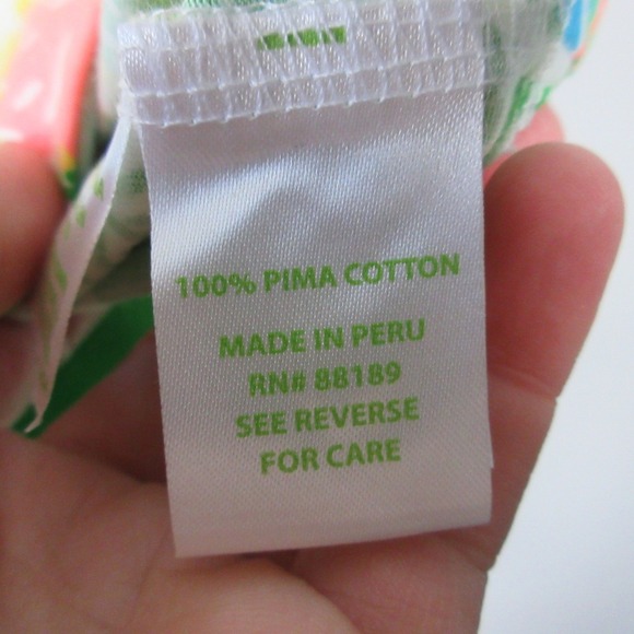 Lilly Pulitzer Floral V-Neck Shift Dress XXS Green 100% Pima Cotton Resort 192 - Picture 4 of 10